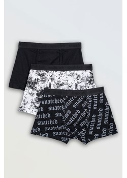 Biało-czarny zestaw bokserek z nadrukami 3-PAK, Rozmiar - 140, Kolor - Multikolor ze sklepu REPORTER w kategorii Majtki dziecięce - zdjęcie 189108285