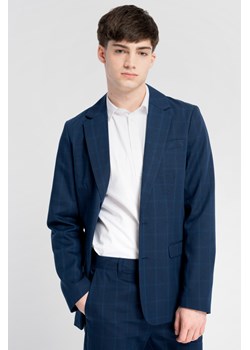 Niebieska marynarka garniturowa REGULAR w kratę, Rozmiar - 140, Kolor - Niebieski ze sklepu REPORTER w kategorii Marynarki i garnitury chłopięce - zdjęcie 189108308