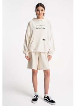 Beżowe krótkie spodenki CARGO z naszywanymi kieszeniami, Rozmiar - 140, Kolor - Beżowy ze sklepu REPORTER w kategorii Spodenki dziewczęce - zdjęcie 189108339