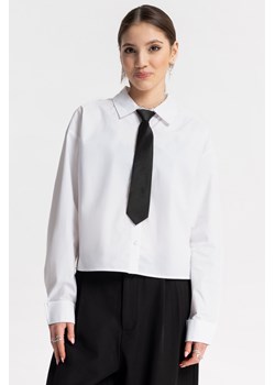 Biała koszula BOXY z długim rękawem, Rozmiar - 140, Kolor - Biały ze sklepu REPORTER w kategorii Koszule dziewczęce - zdjęcie 189108437