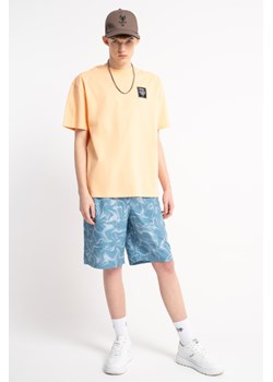 Niebieskie cieniowane szorty kąpielowe REGULAR z nadrukiem na całości, Rozmiar - 140, Kolor - Niebieski ze sklepu REPORTER w kategorii Spodenki męskie - zdjęcie 189108559