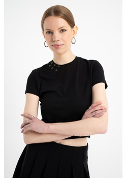 Czarna bluzka REGULAR z ozdobnymi nitami, Rozmiar - 170, Kolor - Czarny ze sklepu REPORTER w kategorii Bluzki dziewczęce - zdjęcie 189109278