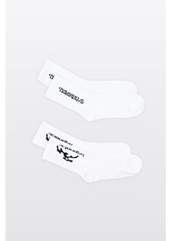 Biały zestaw skarpet z haftem 2-PAK, Rozmiar -  40, Kolor - Biały ze sklepu REPORTER w kategorii Skarpetki dziecięce - zdjęcie 189109677