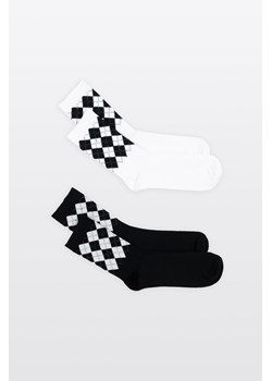 Zestaw skarpet romby w 2-PAK, Rozmiar -  34, Kolor - Biały ze sklepu REPORTER w kategorii Skarpetki dziecięce - zdjęcie 189109689