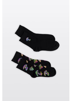 Czarny zestaw skarpet 2-PAK, Rozmiar -  40, Kolor - Czarny ze sklepu REPORTER w kategorii Skarpetki dziecięce - zdjęcie 189109709