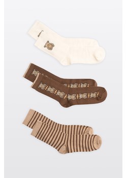 Kolorowy zestaw skarpet 3-PAK, Rozmiar -  31, Kolor - Beżowy ze sklepu REPORTER w kategorii Skarpetki dziecięce - zdjęcie 189109828