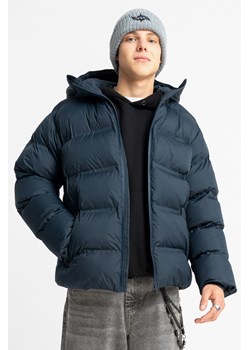 Granatowa pikowana kurtka ocieplana z obszernym kapturem, Rozmiar - 176, Kolor - Granatowy ze sklepu REPORTER w kategorii Kurtki chłopięce - zdjęcie 189110067