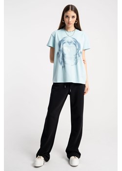 Czarne spodnie dresowe dzwony FLARE, Rozmiar - 140, Kolor - Czarny ze sklepu REPORTER w kategorii Spodnie dziewczęce - zdjęcie 189110338