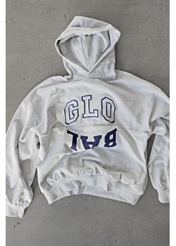 2005xReporter Szara bluza OVERSIZE z kapturem, Kolor - Szary, Rozmiar - S-- ze sklepu REPORTER w kategorii Bluzy chłopięce - zdjęcie 189110488