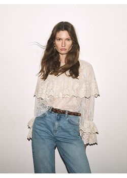 Reserved - Skórzany pasek z włosiem - wielobarwny ze sklepu Reserved w kategorii Paski damskie - zdjęcie 189111847