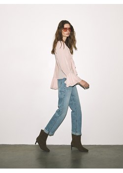 Reserved - Zamszowe botki na szpilce - zielony ze sklepu Reserved w kategorii Botki - zdjęcie 189111866