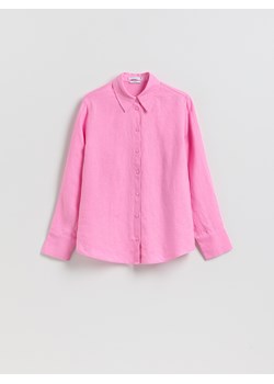 Reserved - Lniana koszula - różowy ze sklepu Reserved w kategorii Bluzki damskie - zdjęcie 189111945