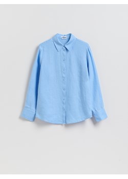 Reserved - Lniana koszula - jasnoniebieski ze sklepu Reserved w kategorii Bluzki damskie - zdjęcie 189111947