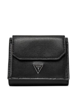 Portfel Guess SMCSLE LEA37 Czarny ze sklepu eobuwie.pl w kategorii Etui - zdjęcie 189113549