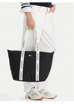 Torebka Tommy Hilfiger Tjw Ess Daily Tote AW0AW18461 Czarny ze sklepu eobuwie.pl w kategorii Torby Shopper bag - zdjęcie 189113646