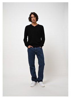 AUTHENTIC CASHMERE Kaszmirowy sweter "Agel" w kolorze czarnym ze sklepu Limango Polska w kategorii Swetry męskie - zdjęcie 189114376