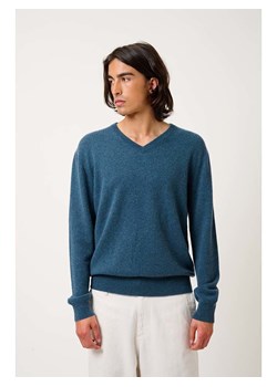 AUTHENTIC CASHMERE Kaszmirowy sweter "Agel" w kolorze morskim ze sklepu Limango Polska w kategorii Swetry męskie - zdjęcie 189114396