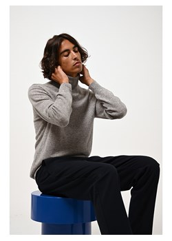 AUTHENTIC CASHMERE Kaszmirowy golf "Bange" w kolorze szarym ze sklepu Limango Polska w kategorii Swetry męskie - zdjęcie 189114485