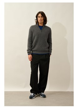 AUTHENTIC CASHMERE Kaszmirowy sweter w kolorze antracytowym ze sklepu Limango Polska w kategorii Swetry męskie - zdjęcie 189114555