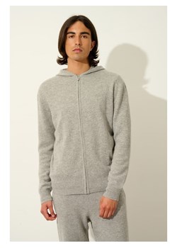 AUTHENTIC CASHMERE Kaszmirowy kardigan "Neurre" w kolorze szarym ze sklepu Limango Polska w kategorii Swetry męskie - zdjęcie 189114585