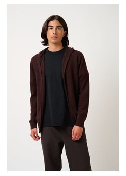 AUTHENTIC CASHMERE Kaszmirowy kardigan "Neurre" w kolorze ciemnobrązowym ze sklepu Limango Polska w kategorii Swetry męskie - zdjęcie 189114617
