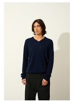 AUTHENTIC CASHMERE Kaszmirowy sweter "Timeo" w kolorze granatowym ze sklepu Limango Polska w kategorii Swetry męskie - zdjęcie 189114697