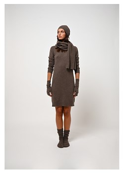 AUTHENTIC CASHMERE Kaszmirowa sukienka "Armet" w kolorze brązowym ze sklepu Limango Polska w kategorii Sukienki - zdjęcie 189114817