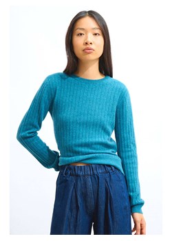 AUTHENTIC CASHMERE Kaszmirowy sweter "Bella" w kolorze niebieskim ze sklepu Limango Polska w kategorii Swetry damskie - zdjęcie 189114859