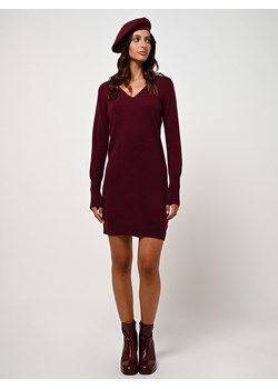 AUTHENTIC CASHMERE Kaszmirowa sukienka "Capelet" w kolorze bordowym ze sklepu Limango Polska w kategorii Sukienki - zdjęcie 189114915