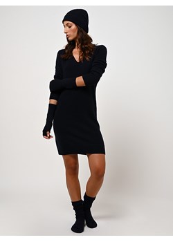 AUTHENTIC CASHMERE Kaszmirowa sukienka "Capelet" w kolorze granatowym ze sklepu Limango Polska w kategorii Sukienki - zdjęcie 189114926