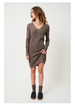 AUTHENTIC CASHMERE Kaszmirowa sukienka "Capelet" w kolorze brązowym ze sklepu Limango Polska w kategorii Sukienki - zdjęcie 189114945