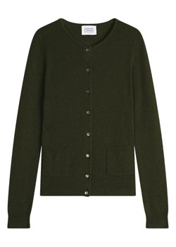 AUTHENTIC CASHMERE Kaszmirowy kardigan "Caron" w kolorze khaki ze sklepu Limango Polska w kategorii Swetry damskie - zdjęcie 189114955