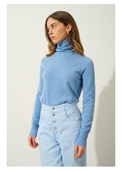 AUTHENTIC CASHMERE Kaszmirowy golf "Cassy" w kolorze błękitnym ze sklepu Limango Polska w kategorii Swetry damskie - zdjęcie 189114988