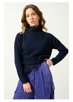 AUTHENTIC CASHMERE Kaszmirowy sweter "Cheviot" w kolorze granatowym ze sklepu Limango Polska w kategorii Swetry damskie - zdjęcie 189115055