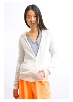 AUTHENTIC CASHMERE Kaszmirowy kardigan "Colombis" w kolorze białym ze sklepu Limango Polska w kategorii Swetry damskie - zdjęcie 189115067