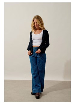 AUTHENTIC CASHMERE Kaszmirowy kardigan "Colombis" w kolorze granatowym ze sklepu Limango Polska w kategorii Swetry damskie - zdjęcie 189115109