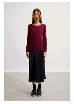 AUTHENTIC CASHMERE Kaszmirowy sweter "Epéna" w kolorze bordowym ze sklepu Limango Polska w kategorii Swetry damskie - zdjęcie 189115239