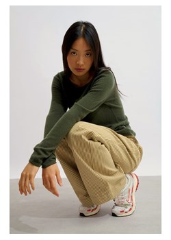 AUTHENTIC CASHMERE Kaszmirowy sweter "Epéna" w kolorze khaki ze sklepu Limango Polska w kategorii Swetry damskie - zdjęcie 189115268