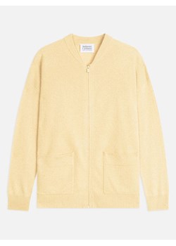 AUTHENTIC CASHMERE Kaszmirowy kardigan "Ervie" w kolorze żółtym ze sklepu Limango Polska w kategorii Swetry damskie - zdjęcie 189115289