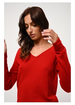 AUTHENTIC CASHMERE Kaszmirowy sweter "Galise" w kolorze czerwonym ze sklepu Limango Polska w kategorii Swetry damskie - zdjęcie 189115437