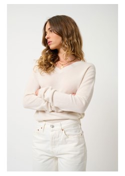 AUTHENTIC CASHMERE Kaszmirowy sweter "Gardoria" w kolorze kremowym ze sklepu Limango Polska w kategorii Swetry damskie - zdjęcie 189115479