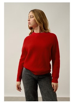 AUTHENTIC CASHMERE Kaszmirowy sweter "Oceane" w kolorze czerwonym ze sklepu Limango Polska w kategorii Swetry damskie - zdjęcie 189115637