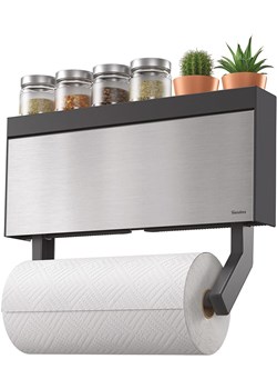 metaltex Uchwyt "Inox" w kolorze srebrnym na ręcznik papierowy - 38 x 17 x 6 cm ze sklepu Limango Polska w kategorii Akcesoria kuchenne - zdjęcie 189116139