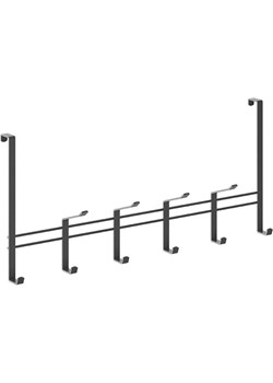 metaltex Wieszak w kolorze czarnym na drzwi - 44,5 x 21 x 4,5 cm ze sklepu Limango Polska w kategorii Akcesoria i przechowywanie - zdjęcie 189116277