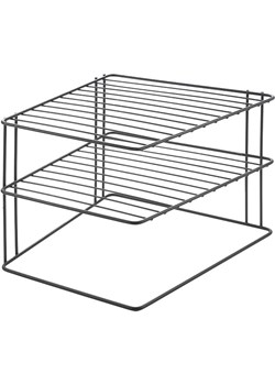 metaltex Regał "Palio" w kolorze czarnym do rogu szafki - 25 x 19 x 25 cm ze sklepu Limango Polska w kategorii Akcesoria i przechowywanie - zdjęcie 189116365