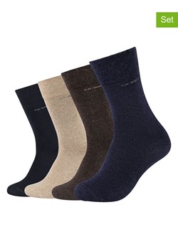 camano Skarpety (4 pary) w kolorze granatowo-beżowo-ciemnobrązowym ze sklepu Limango Polska w kategorii Skarpetki męskie - zdjęcie 189116558
