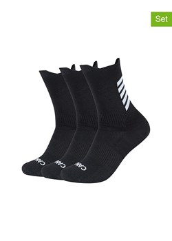camano Skarpety sportowe (3 pary) w kolorze czarno-białym ze sklepu Limango Polska w kategorii Skarpetki męskie - zdjęcie 189116719
