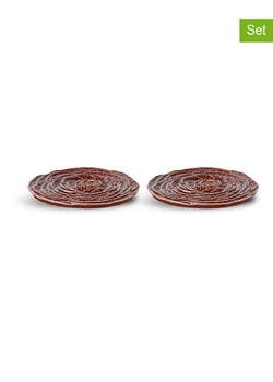 Byon Podkładki (2 szt.) "Veggie" w kolorze brązowym - Ø 10 cm ze sklepu Limango Polska w kategorii Akcesoria kuchenne - zdjęcie 189117156