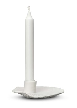 Byon Świecznik "Shell" w kolorze białym - 15,5 x 4 x 13 cm ze sklepu Limango Polska w kategorii Świeczniki - zdjęcie 189117335