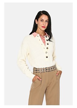 ASSUILI Sweter w kolorze kremowym ze sklepu Limango Polska w kategorii Swetry damskie - zdjęcie 189117428